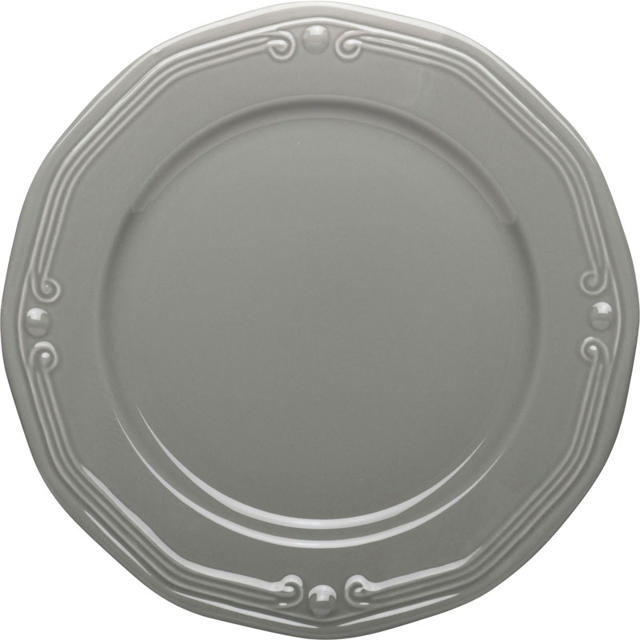 ATHENEE DINNER PLATE 27CM GREY