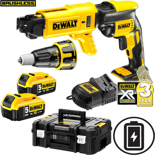 DEWALT DCF620P2K-QW DRYWALL DRIVER BATTERY 18V 2X5AH