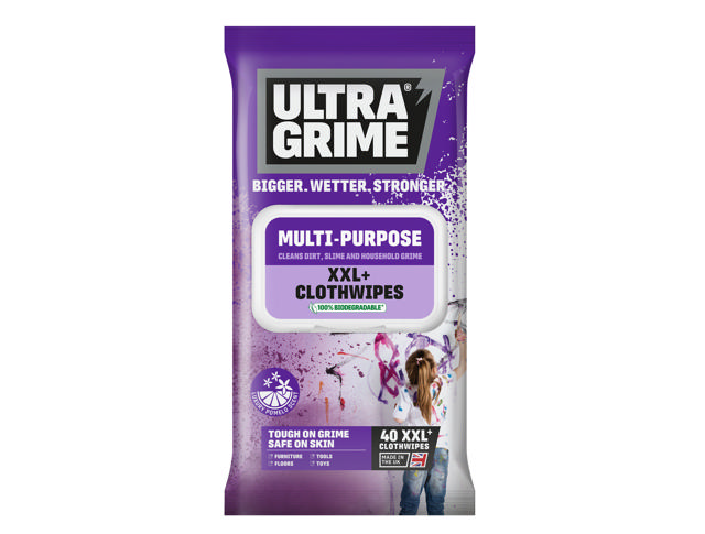 ULTRAGRIME LIFE MULTI-PURPOSE 40XXL CLOTHWIPES