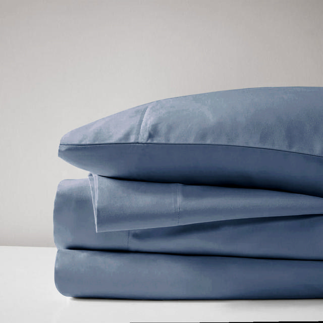 IONION SOLIDS PILLOWCASES 2PCS SET 52X72+22CM DENIM