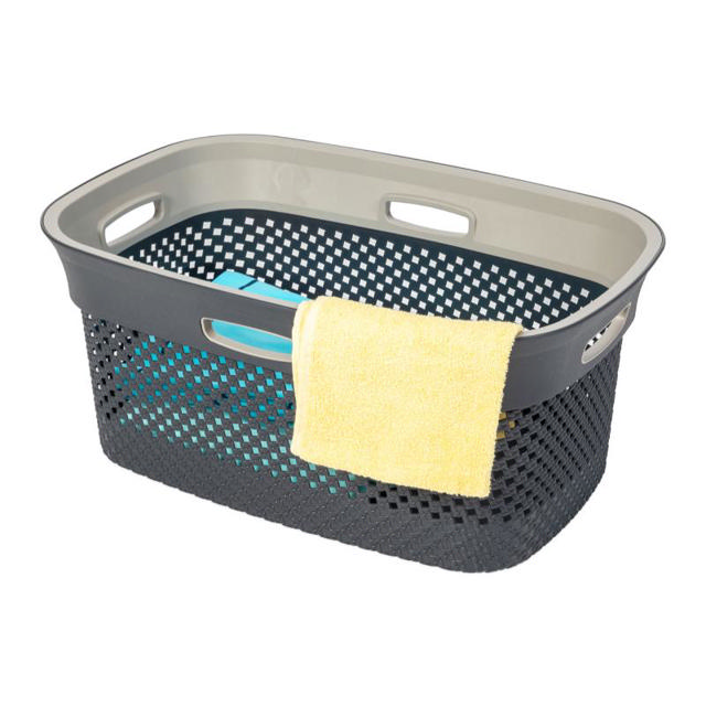 DEA LAUNDRY BASKET WOOLLY 45L - DARK ANTHRACITE