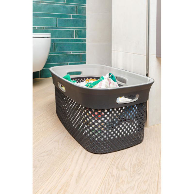 DEA LAUNDRY BASKET WOOLLY 45L - DARK ANTHRACITE