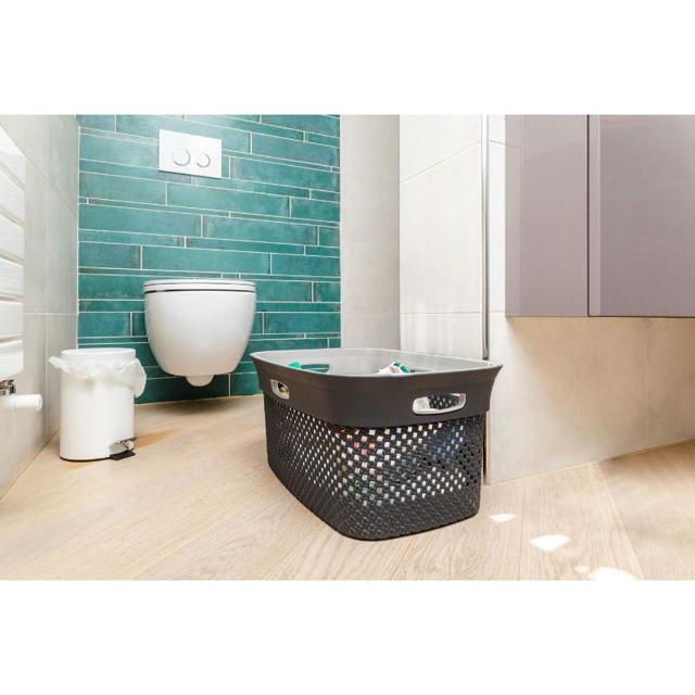 DEA LAUNDRY BASKET WOOLLY 45L - DARK ANTHRACITE