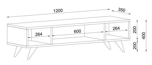 ARTELIBRE 14410201 SAMOS TV STAND - NATURAL