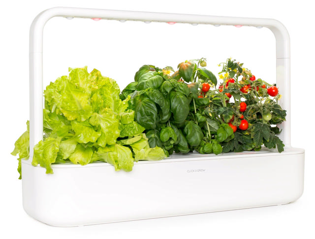 CLICK & GROW SG9S1UNI SMART GARDEN 9 WITH 9 PLANT PODS BASIL/TOMATOS/GREEN LETTUCE 60.4Χ39.6CM WHITE