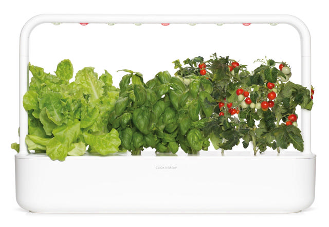 CLICK & GROW SG9S1UNI SMART GARDEN 9 WITH 9 PLANT PODS BASIL/TOMATOS/GREEN LETTUCE 60.4Χ39.6CM WHITE