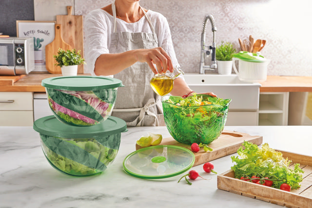 SNIPS SET 2 SALAD BOWL 3L+5L WITH LID