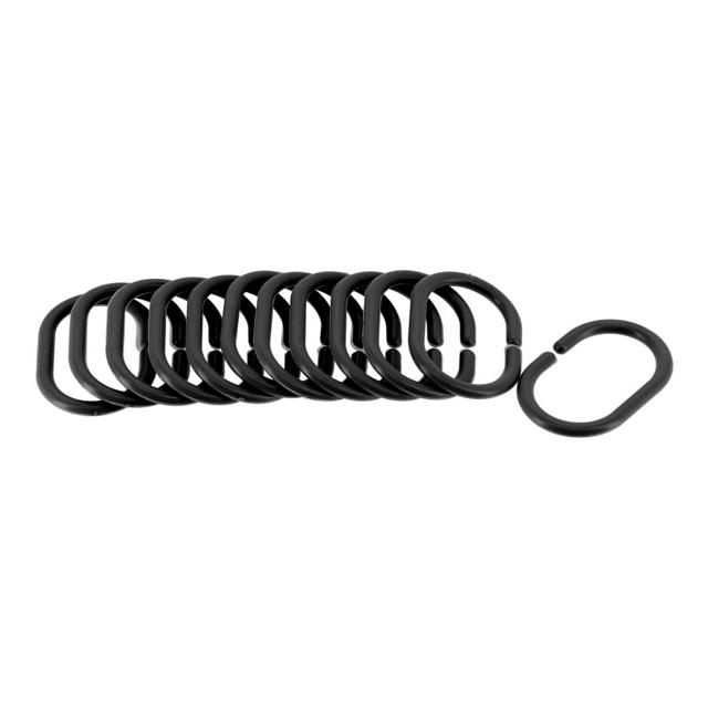 SET 12PCS CURTAIN RINGS BLACK