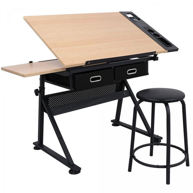 SINOART DRAWING TABLE WITH STOOL - 60X86CM