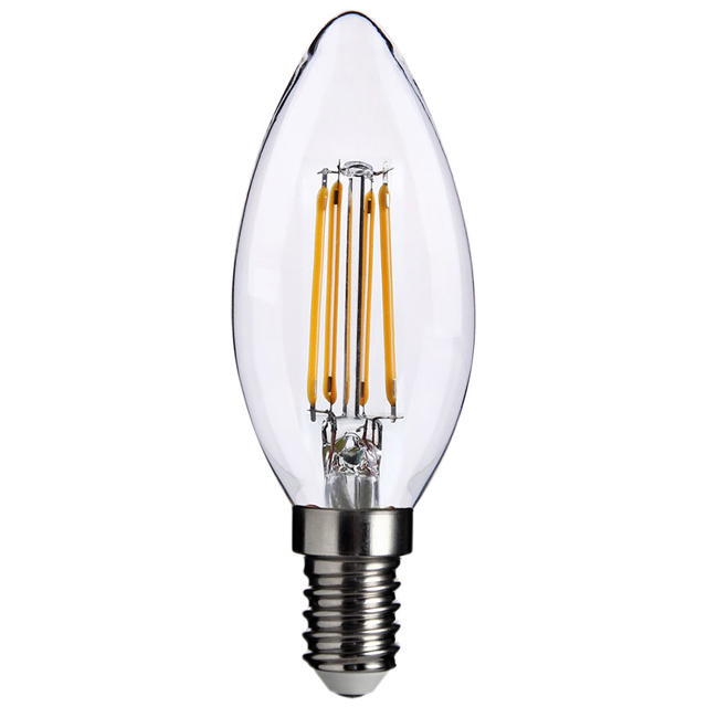SUNLIGHT 'ΝΗΜΑΤΟΣ' LED 4.2W C35 ΛΑΜΠΤΗΡΑΣE14 470LM 2700K CLEAR DIMMABLE