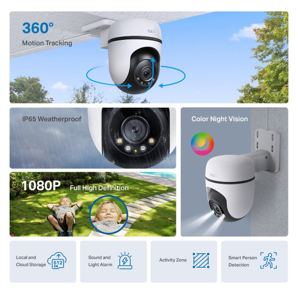 TP LINK TAPO C500 360 OUTDOOR WIFI CAMERA