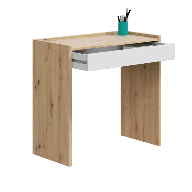 FORES NOA OFFICE DESK 77X82X40CM - OAK/WHITE 