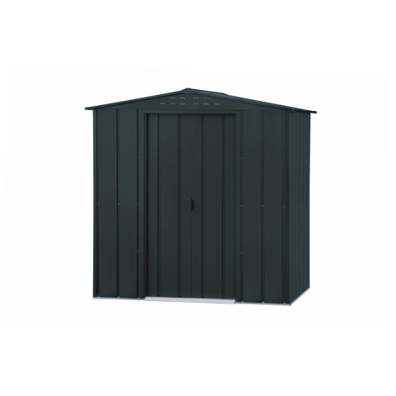 DURAMAX METAL TOP SHED 6X4FT ANTHRACITE