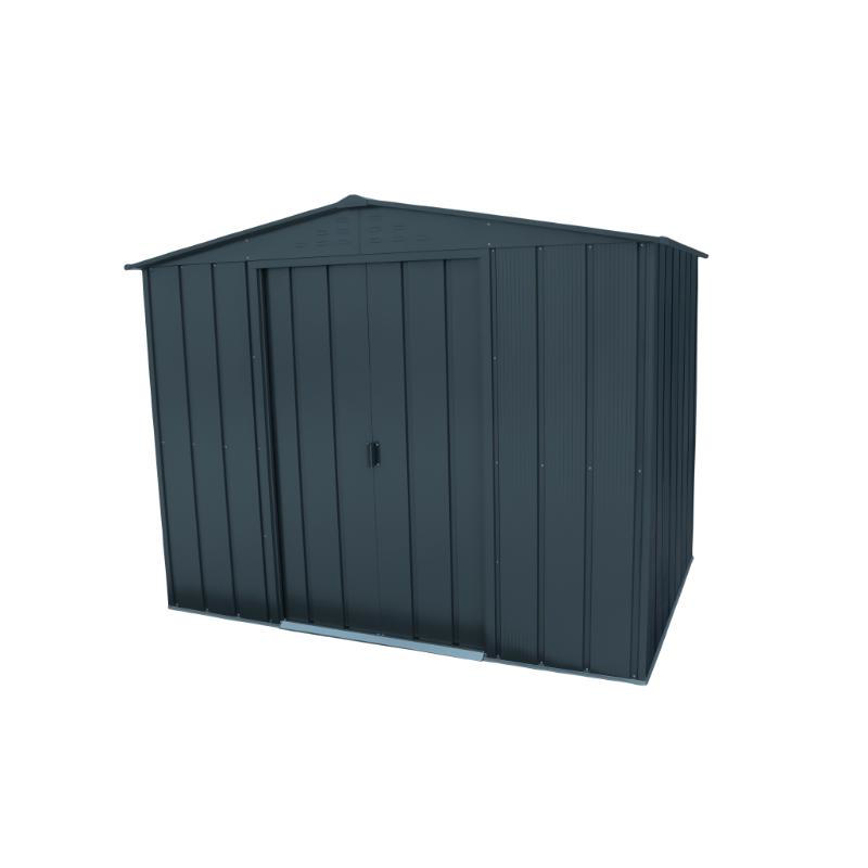 DURAMAX METAL TOP SHED 8X6FT ANTHRACITE