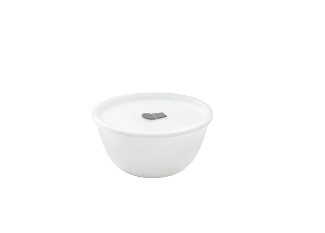 MIXING BOWL 500ML WITH LID WHITE
