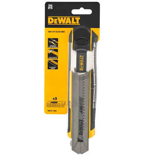 DEWALT 25MM SNAP-OFF KNIFE AUTOLOCK