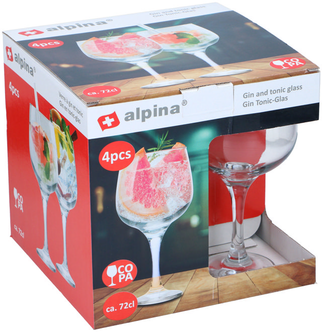 ALPINA GIN & TONIC GLASS 4PCS 715ML