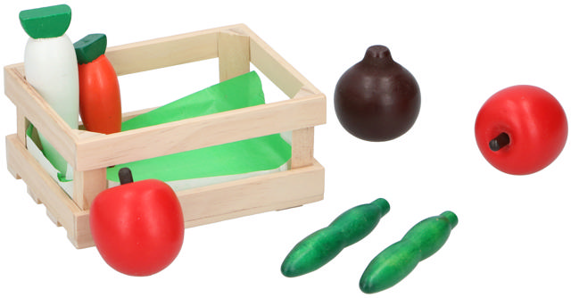 PLAYSET FOOD 4 ASSORTED DESIGNS WOODEN