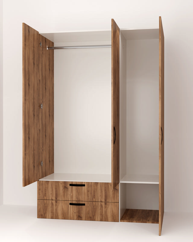 WARDROBE 80X52X180CM - BRANDY OAK