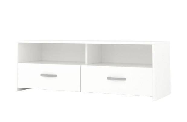 TV STAND MELAMINE - WHITE