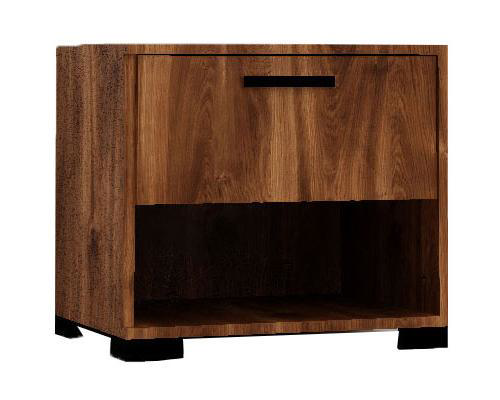 BEDSIDE TABLE 50X36X55CM BRANDY OAK