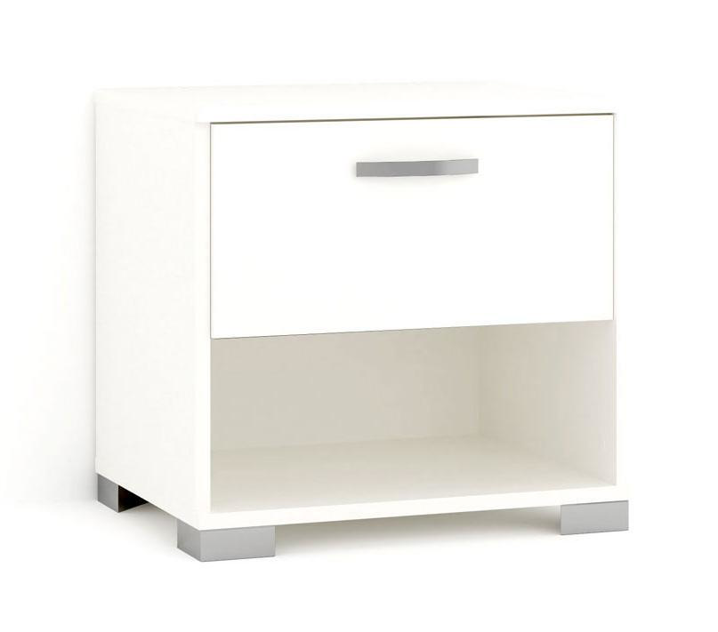 BEDSIDE TABLE 50X36X55CM WHITE