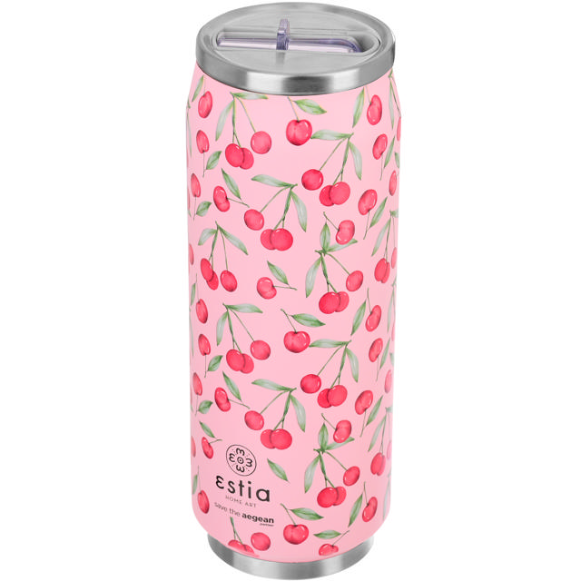 ESTIA 01-16791 ΘΕΡΜΟΣ TRAVEL CUP SAVE THE AEGEAN 500ML CHERRY ROSE