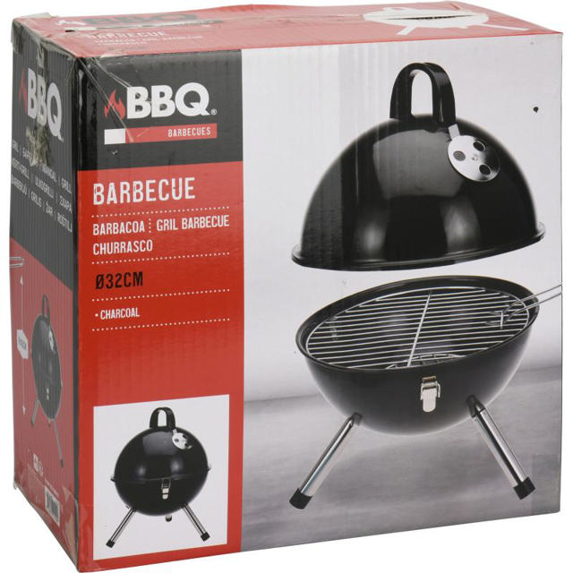 BBQ ΣΦΑΙΡΙΚΟ 31CM - ΜΑΥΡΟ