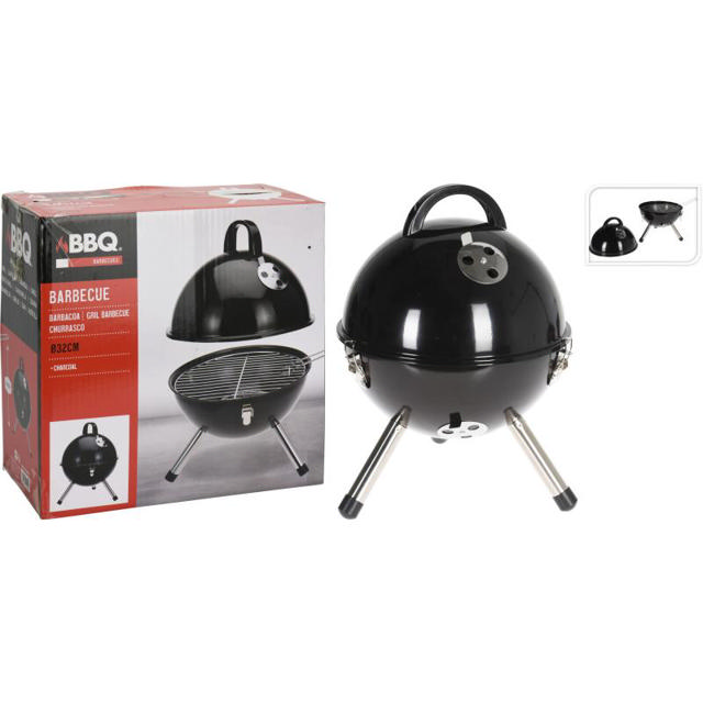 BBQ SPHERICAL 31CM - BLACK