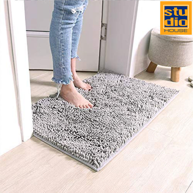 STUDIO HOUSE CHENILLE BATH MAT ANTI-SLIP 50X80CM BEIGE