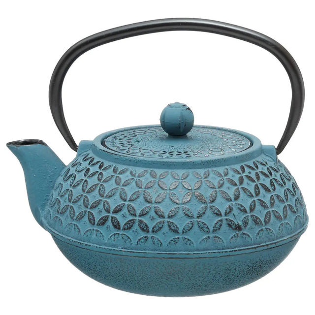 SECRET DE GOURMET CAST IRON TEA POT 1L BLUE