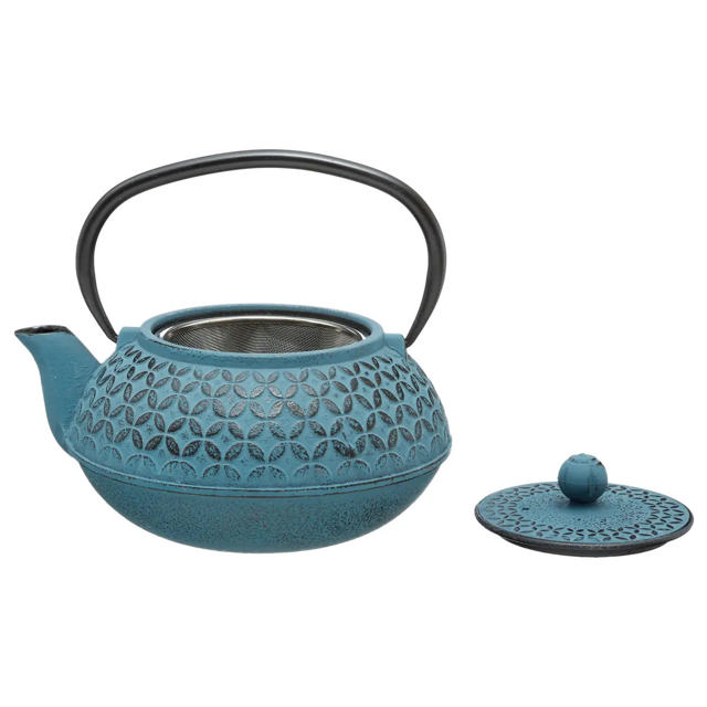 SECRET DE GOURMET CAST IRON TEA POT 1L BLUE