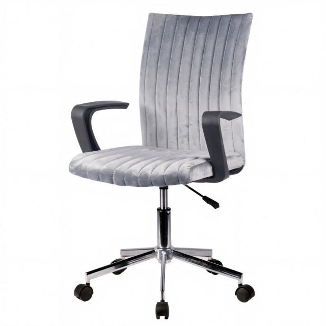 ROXY OFFICE CHAIR VELVET - GREY