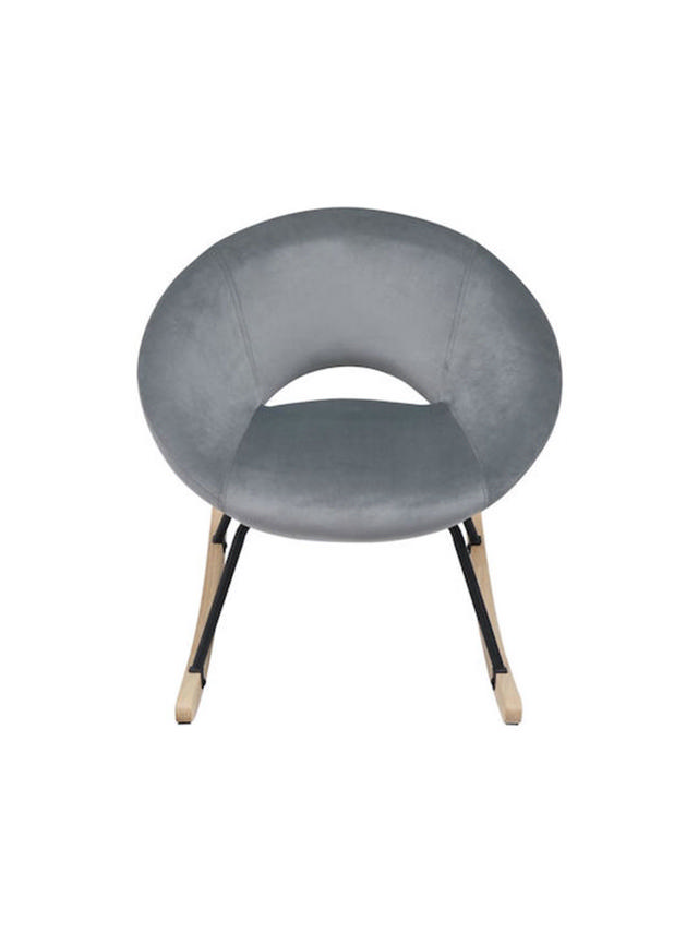 AIDEN CHAIR VELVET GREY 73.5x85x73CM