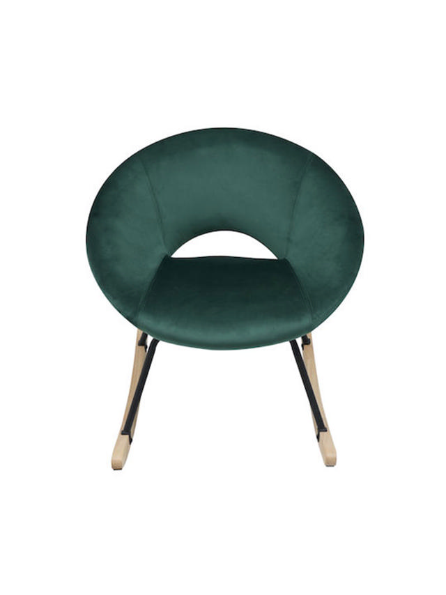 AIDEN CHAIR VELVET GREEN 73.5x85x73CM