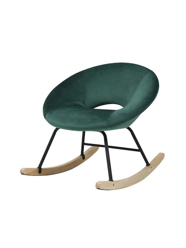 AIDEN CHAIR VELVET GREEN 73.5x85x73CM