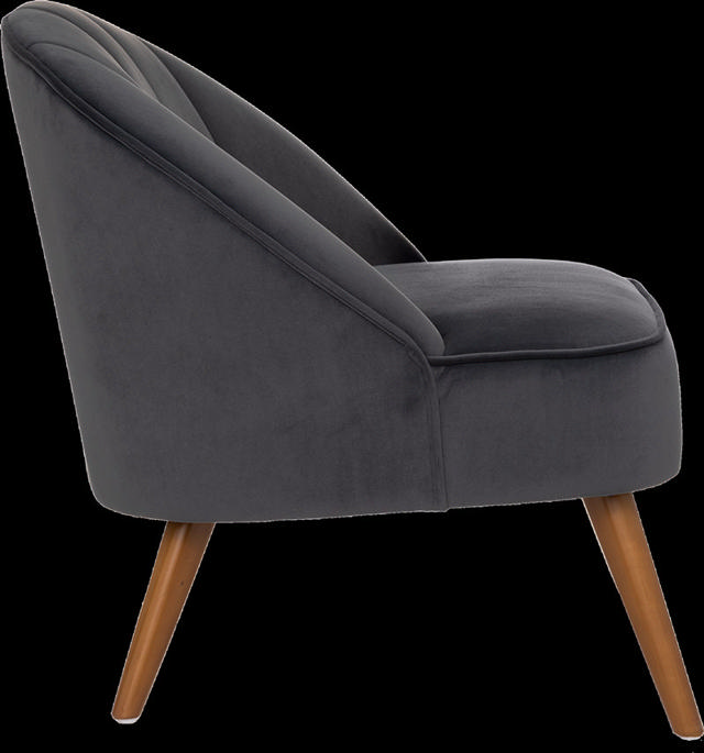 ATMOSPHERA NAOVA VELVET ARMCHAIR - GREY