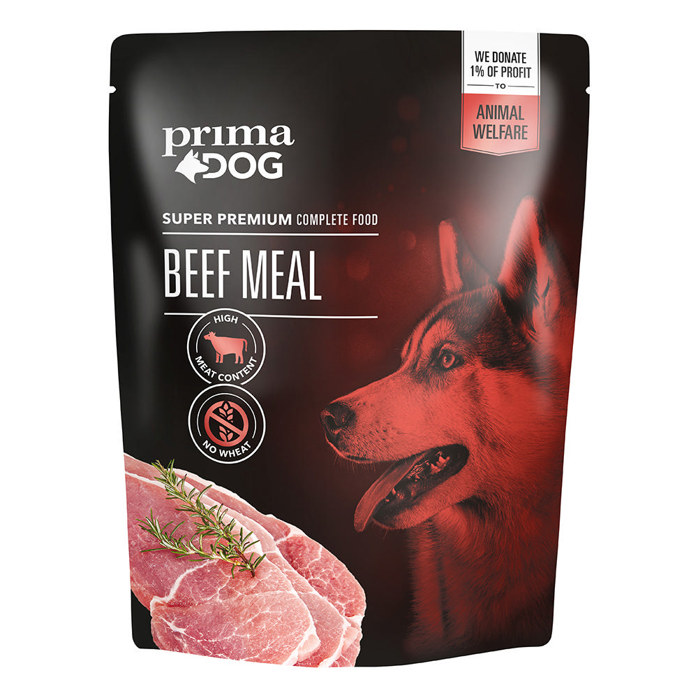 PRIMA DOG BEEF MEAL 260G POUCH