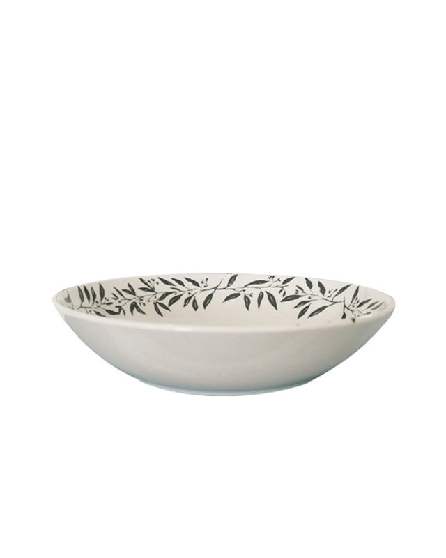 LIFESTYLE OLIVE BRANCH SOUP PLATE 20.5CM