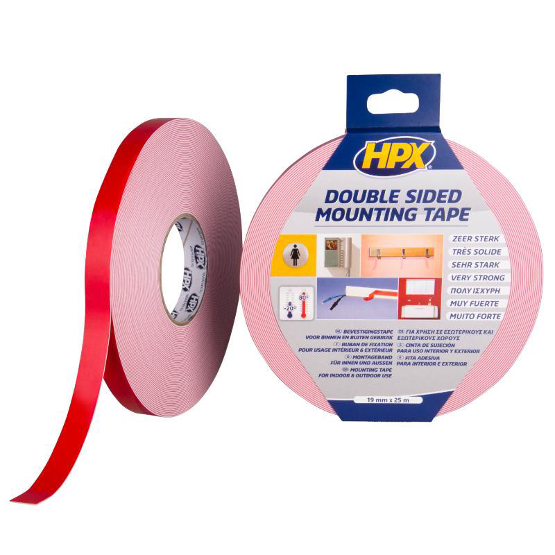 HPX DOUBLE FACE TAPE 19MMX25MX1.10MM