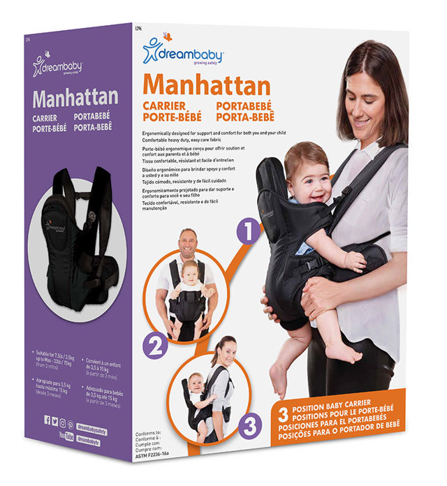 DREAMBABY ERGONOMIC  CARRIER  3 IN1 - BLACK 