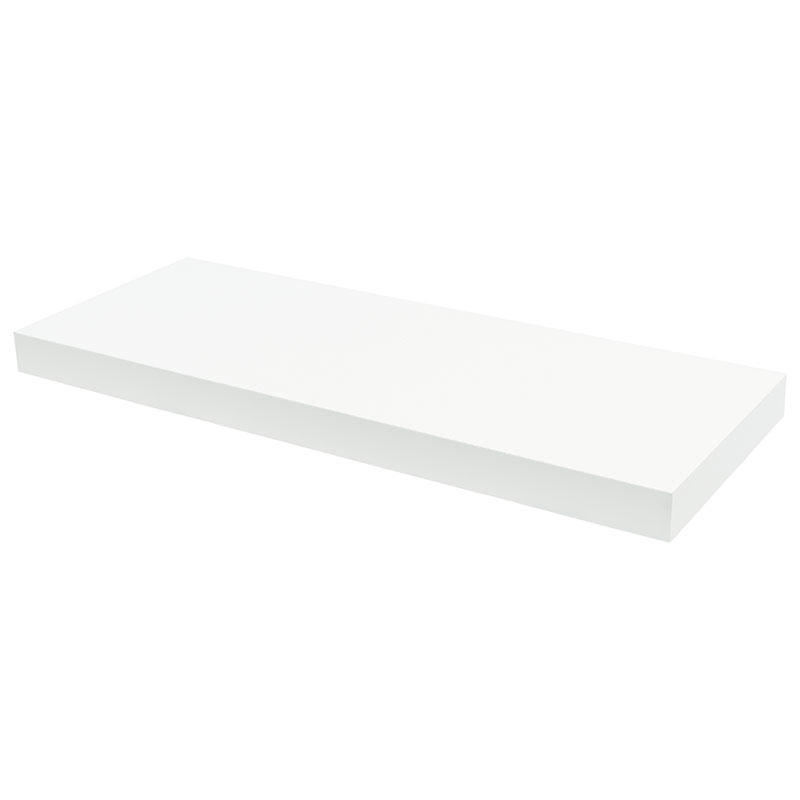 DURALINE FLOATING SHELF XL4 60X23.5CM LACQUERED WHITE