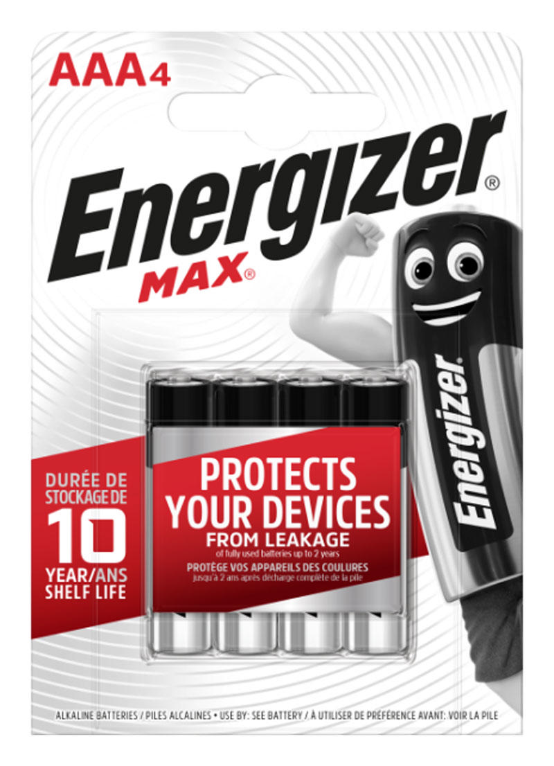 ENERGIZER ALKALINE BATTERY MAX 6AAA 4+2 FREE