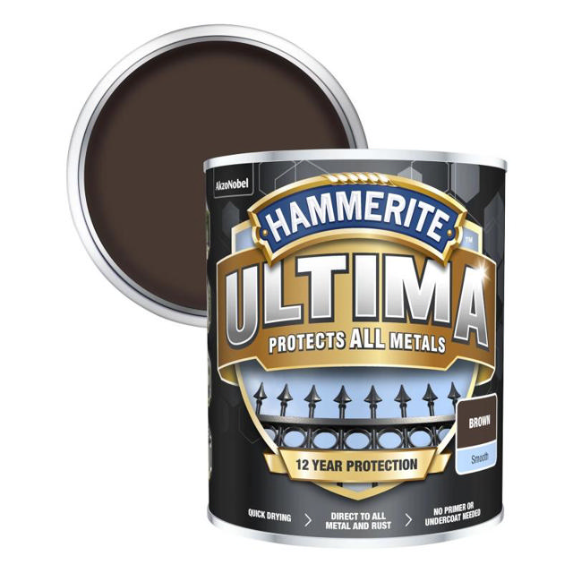 HAMMERITE ULTIMA SMOOTH DARK BROWN 0.75L