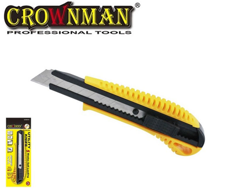 CROWNMAN UTILITY KNIFE CUTTER 18MM