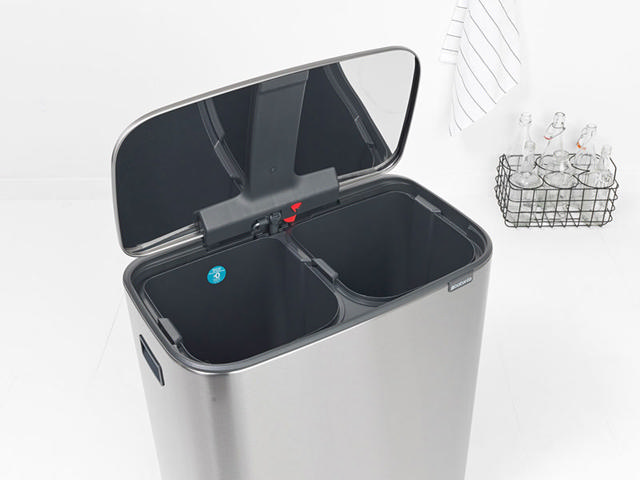 BRABANTIA BO PEDAL BIN 2x30L MATT STEEL