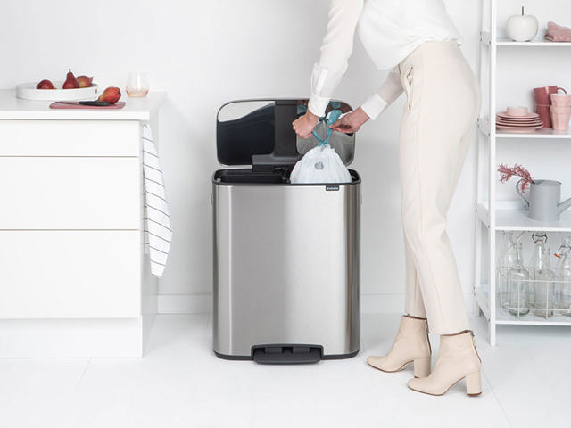 BRABANTIA BO PEDAL BIN 2x30L MATT STEEL