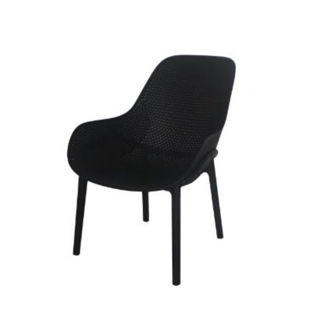 NORA OUTDOOR CHAIR 59.7X76X82CM - BLACK