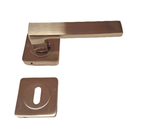 DOOR HANDLE B330 SQUARE - NICKEL