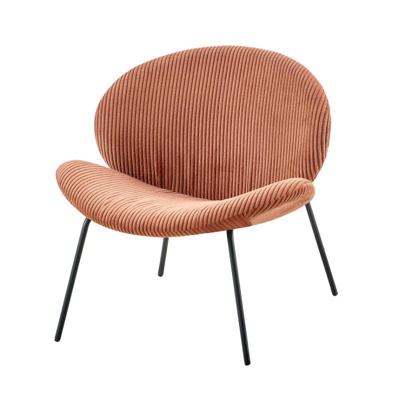 OLIVIA LOUNGE CHAIR - DARK ORANGE